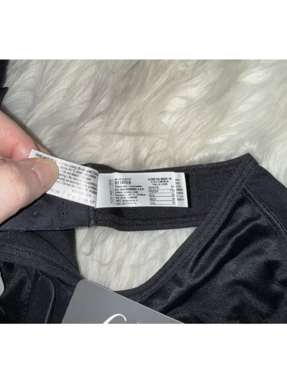 Leonisa 011473 Multi Functional Posture Corrector Wireless Bra Womens 42B Black